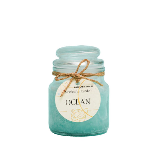 Scented 3 Ounce Mottled Jar Candle